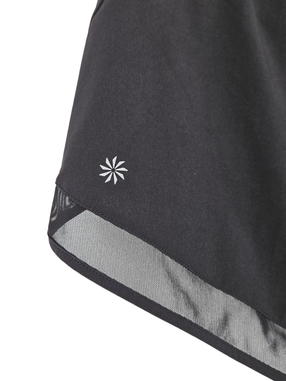 Athleta Mesh Racer Run 4" Short Black High Rise Athletic Running Shorts Small - Picture 3 of 8
